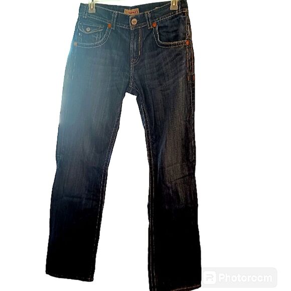 Mek Y2K Mens NEW YORK Denim 100% Cotton Dark Wash Jeans sz 32/34 - Picture 1 of 16